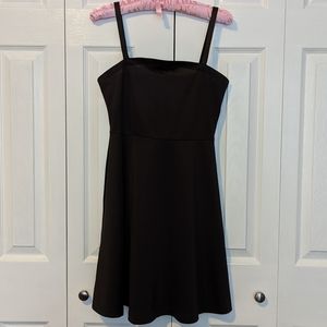 Strapless Black Dress with Attached Choker